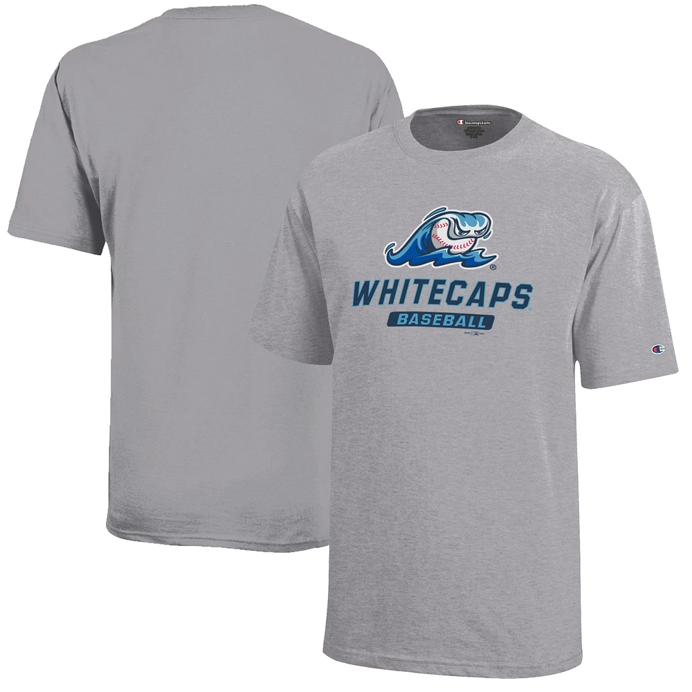 Youth Champion Gray West Michigan Whitecaps Jersey T-Shirt