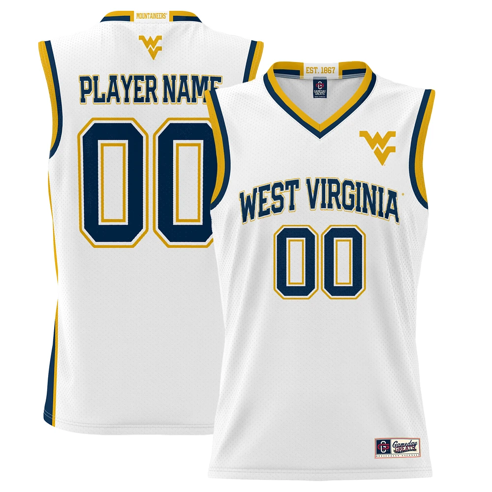 Unisex GameDay Greats White West Virginia Mountaineers Lightweight NIL Pick-A-Player Women's Basketball Jersey