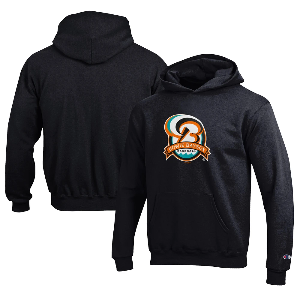 Youth Champion Black Bowie Baysox Eco Powerblend Pullover Hoodie