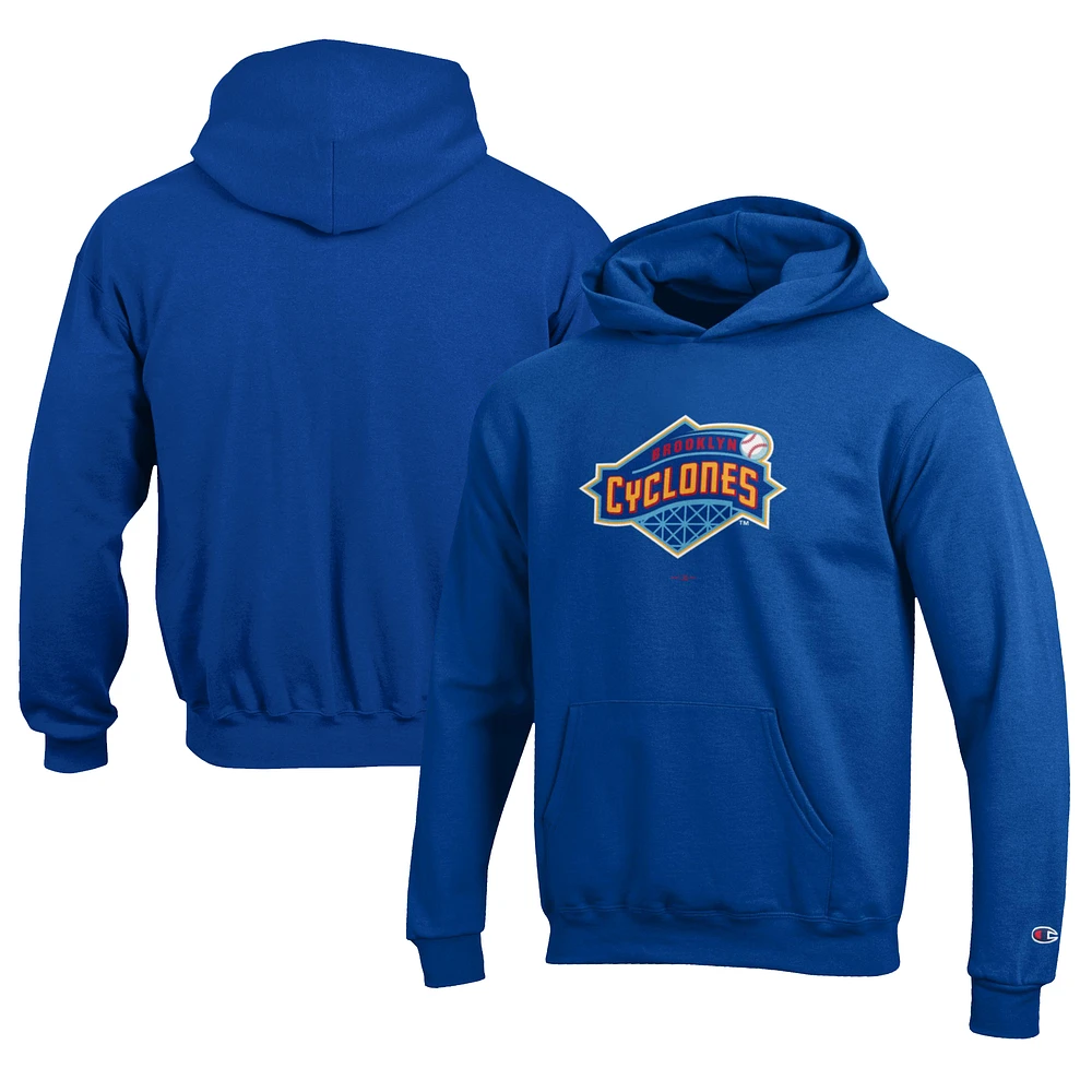 Youth Champion Royal Brooklyn Cyclones Eco Powerblend Pullover Hoodie