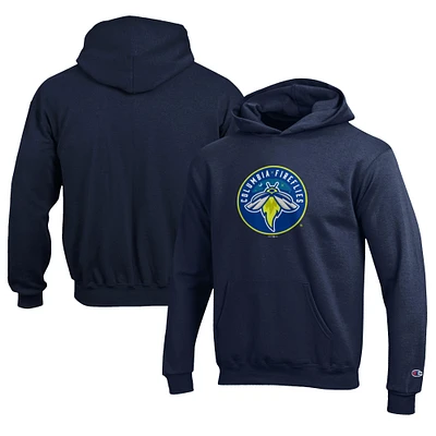Youth Champion Navy Columbia Fireflies Eco Powerblend Pullover Hoodie
