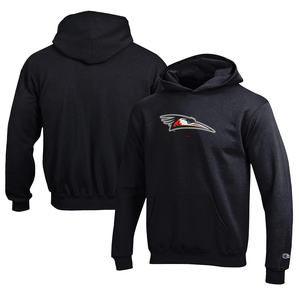 Youth Champion Black Delmarva Shorebirds Eco Powerblend Pullover Hoodie