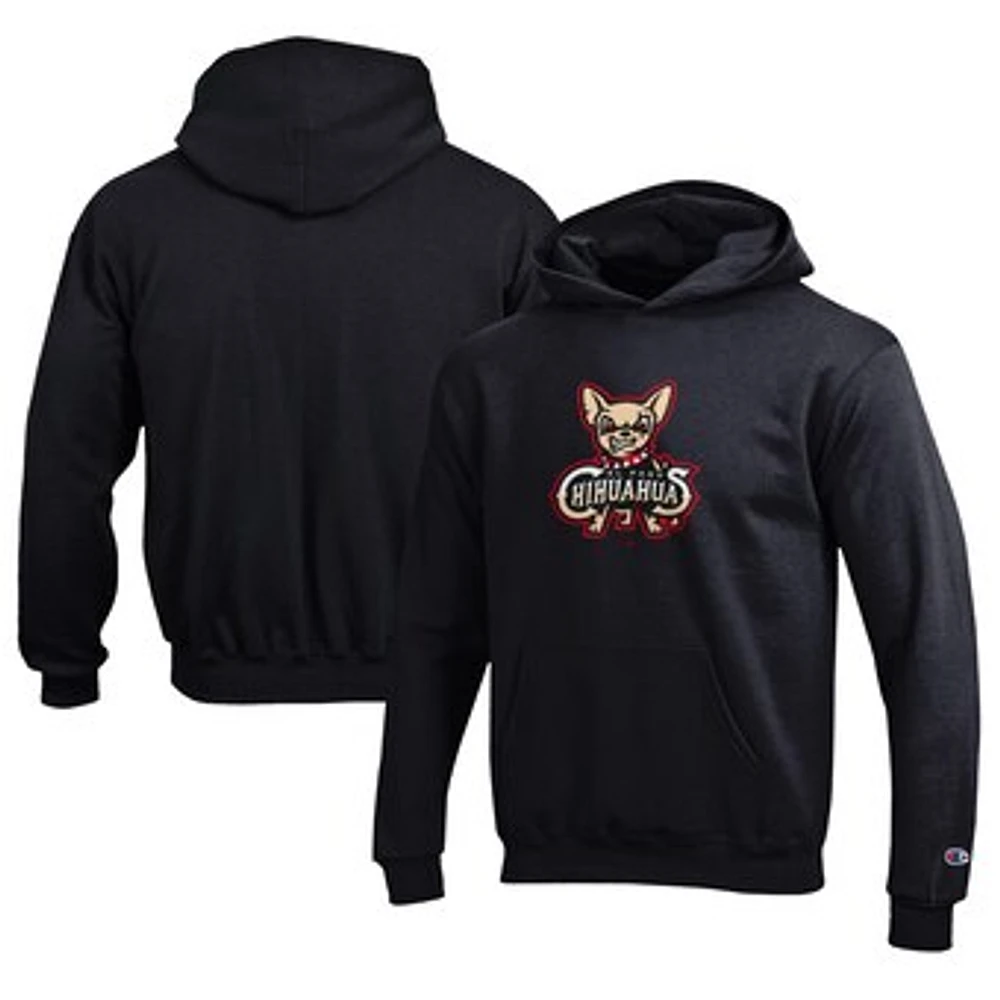 Youth Champion Black El Paso Chihuahuas Eco Powerblend Pullover Hoodie