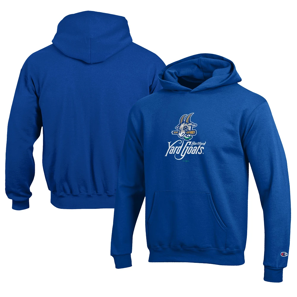 Youth Champion Royal Hartford Yard Goats Eco Powerblend Pullover Hoodie