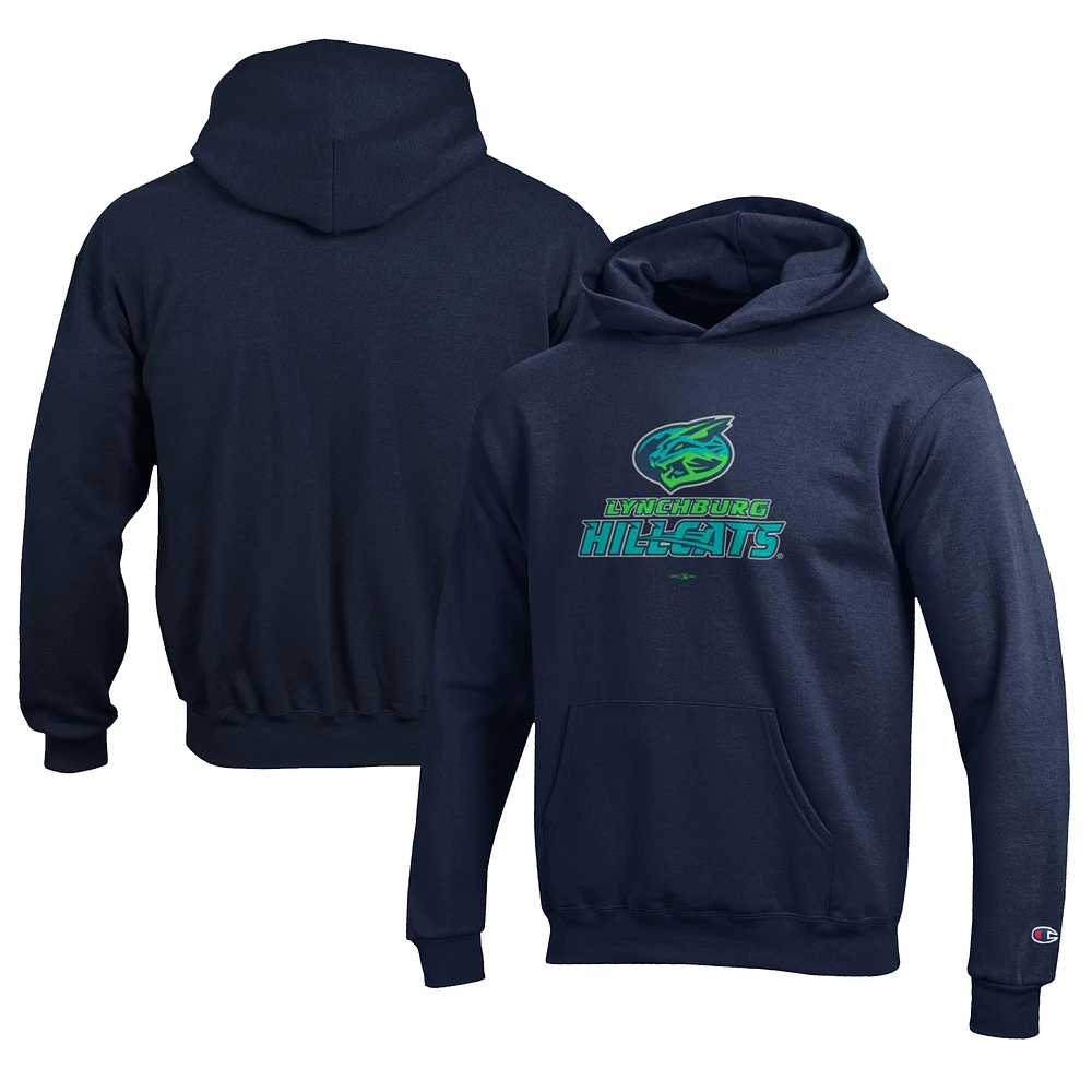 Youth Champion Navy Lynchburg Hillcats Eco Powerblend Pullover Hoodie