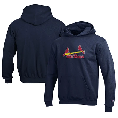 Youth Champion Navy Palm Beach Cardinals Eco Powerblend Pullover Hoodie