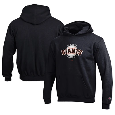 Youth Champion Black San Jose Giants Eco Powerblend Pullover Hoodie