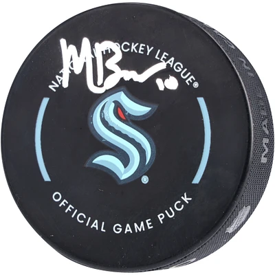 Matt Beniers Seattle Kraken Autographed Official Game Puck