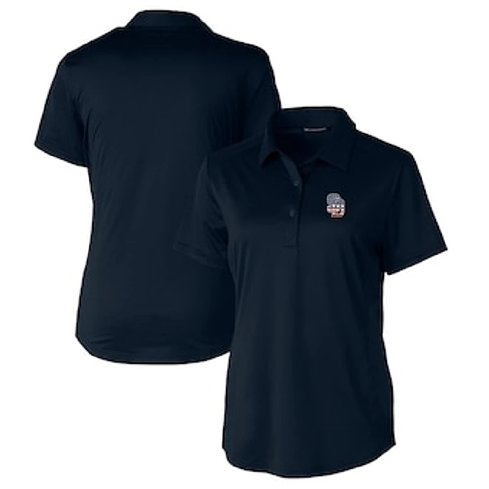 Women's Cutter & Buck Navy San Diego Padres Americana Logo Prospect DryTec Textured Stretch Polo
