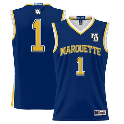 Men's GameDay Greats #1 Navy Marquette Golden Eagles Lightweight Basketball Jersey