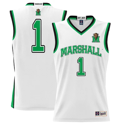 Men's GameDay Greats #1 White Marshall Thundering Herd Lightweight Basketball Jersey