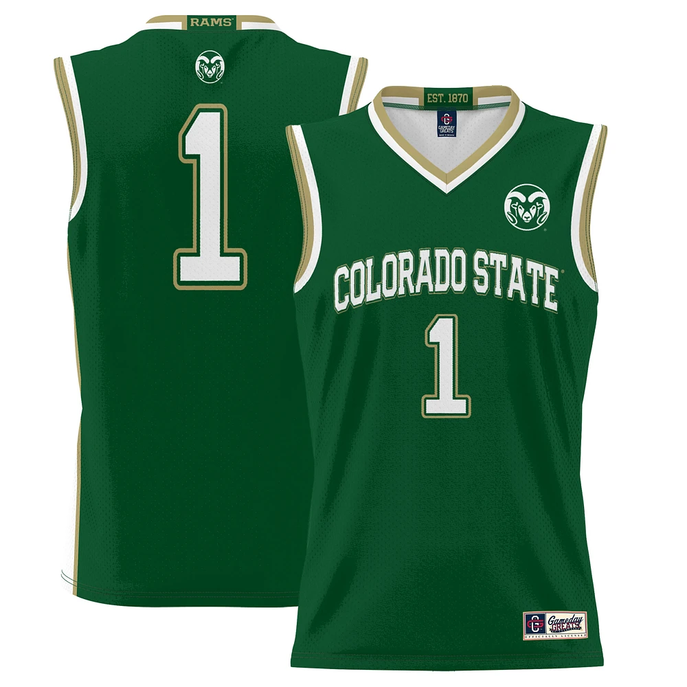 Youth GameDay Greats #1 Green Colorado State Rams Lightweight Basketball Jersey