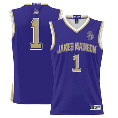 Youth GameDay Greats #1 Purple James Madison Dukes Lightweight Basketball Jersey