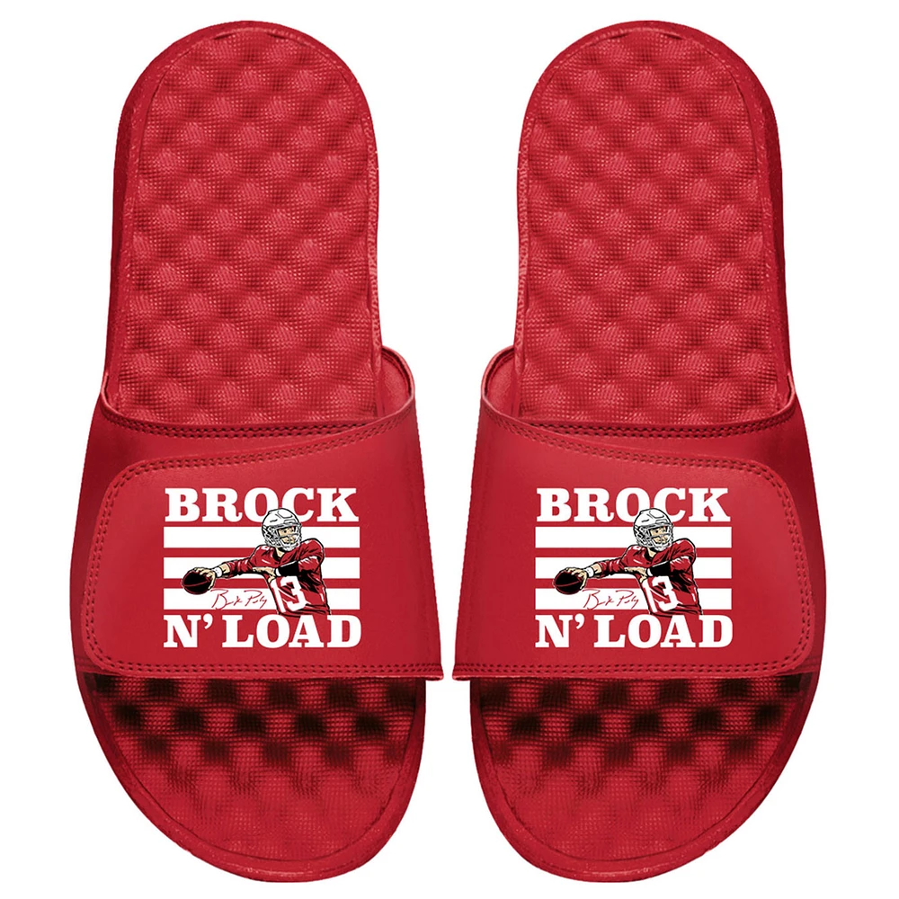 Youth ISlide x BreakingT Brock Purdy Red NFLPA N' Load Slide Sandals