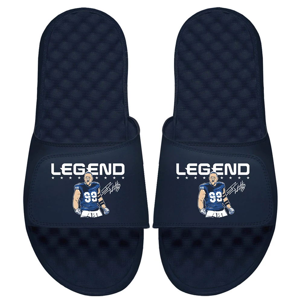 Youth ISlide x BreakingT J.J. Watt Navy NFLPA Legend Slide Sandals