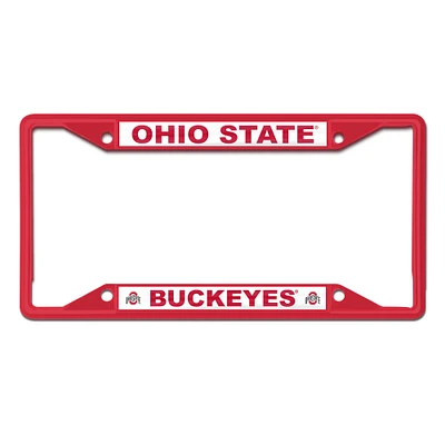 WinCraft Ohio State Buckeyes Chrome Color License Plate Frame