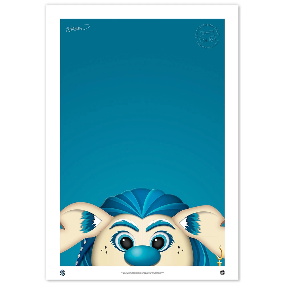 Seattle Kraken 24'' x 36'' Buoy Poster Print