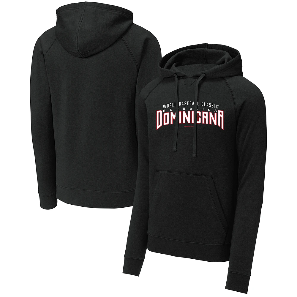 Men's LEGENDS Black Dominican Republic Baseball 2023 World Baseball Classic Country Pride Pullover Hoodie