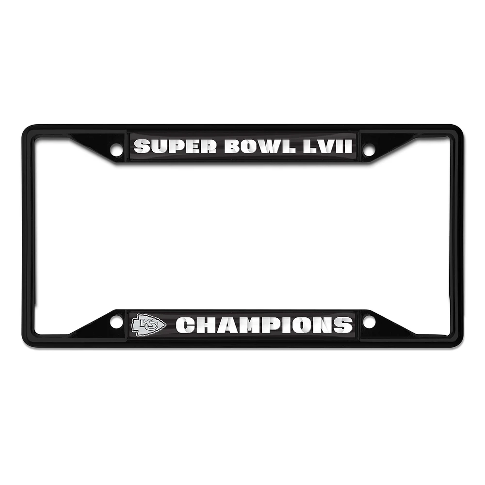 WinCraft Kansas City Chiefs Super Bowl LVII Champions Metal Laser Cut License Plate Frame