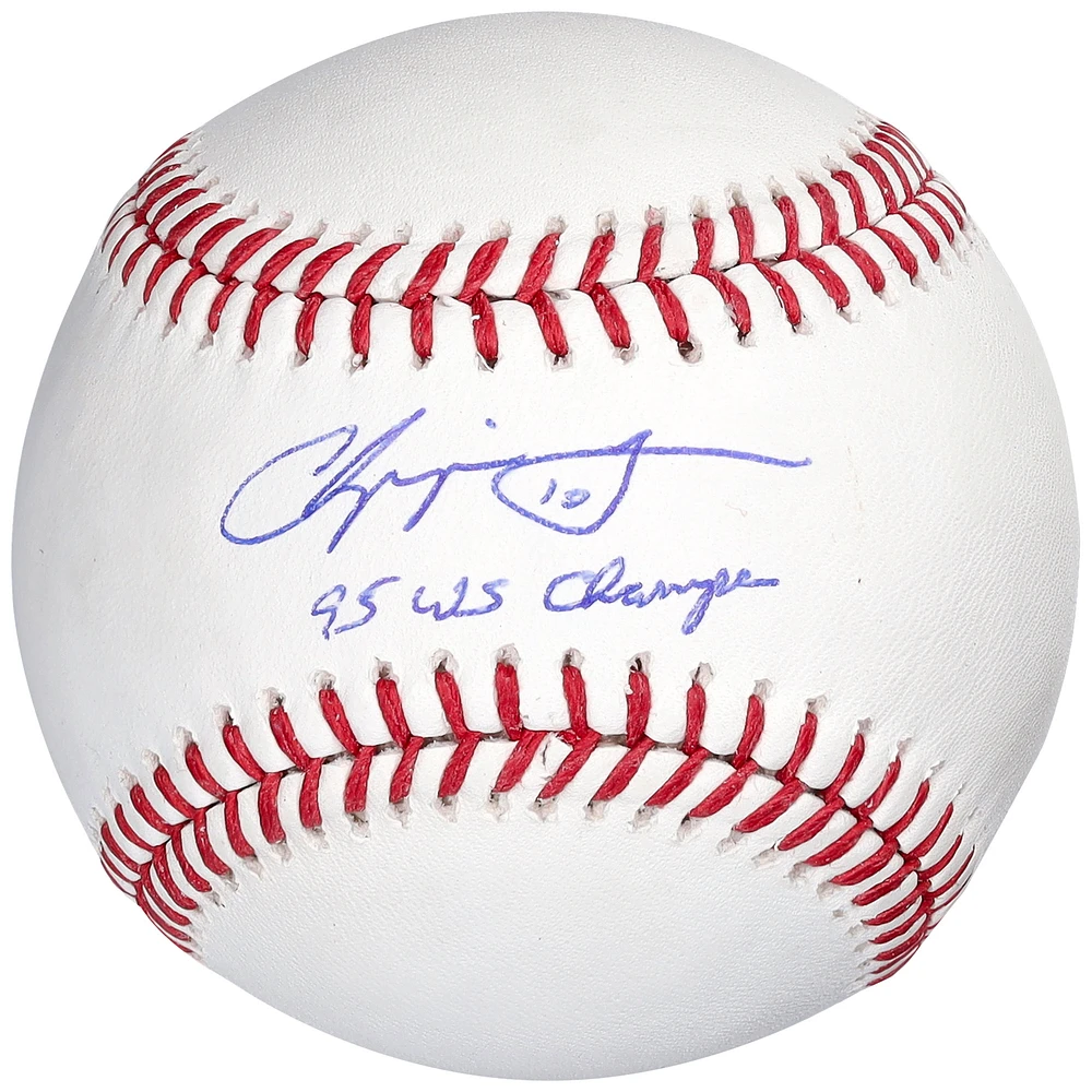 Chipper Jones Atlanta Braves Autographed Baseball with "95 WS Champs" Inscription - Sweet Spot Signature