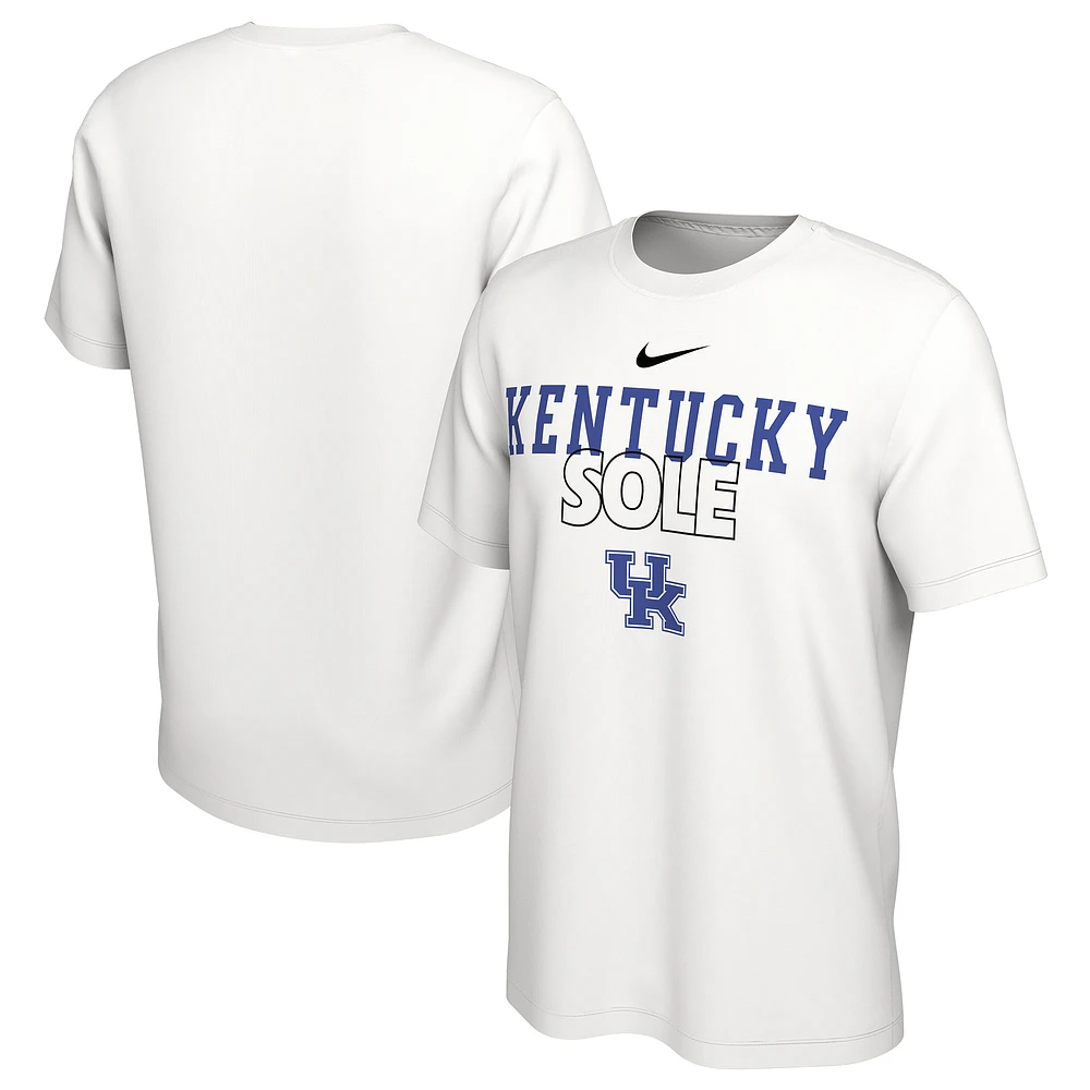 Nike White Kentucky Wildcats 2023 On Court Bench T-Shirt