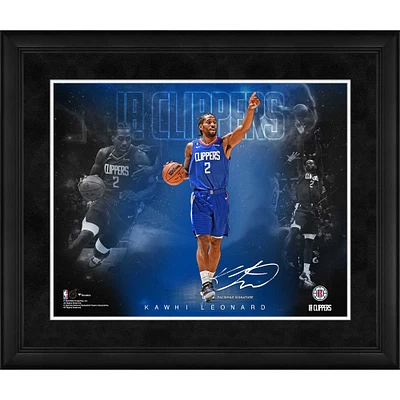 Kawhi Leonard LA Clippers Facsimile Signature Framed 16" x 20" Stars of the Game Collage