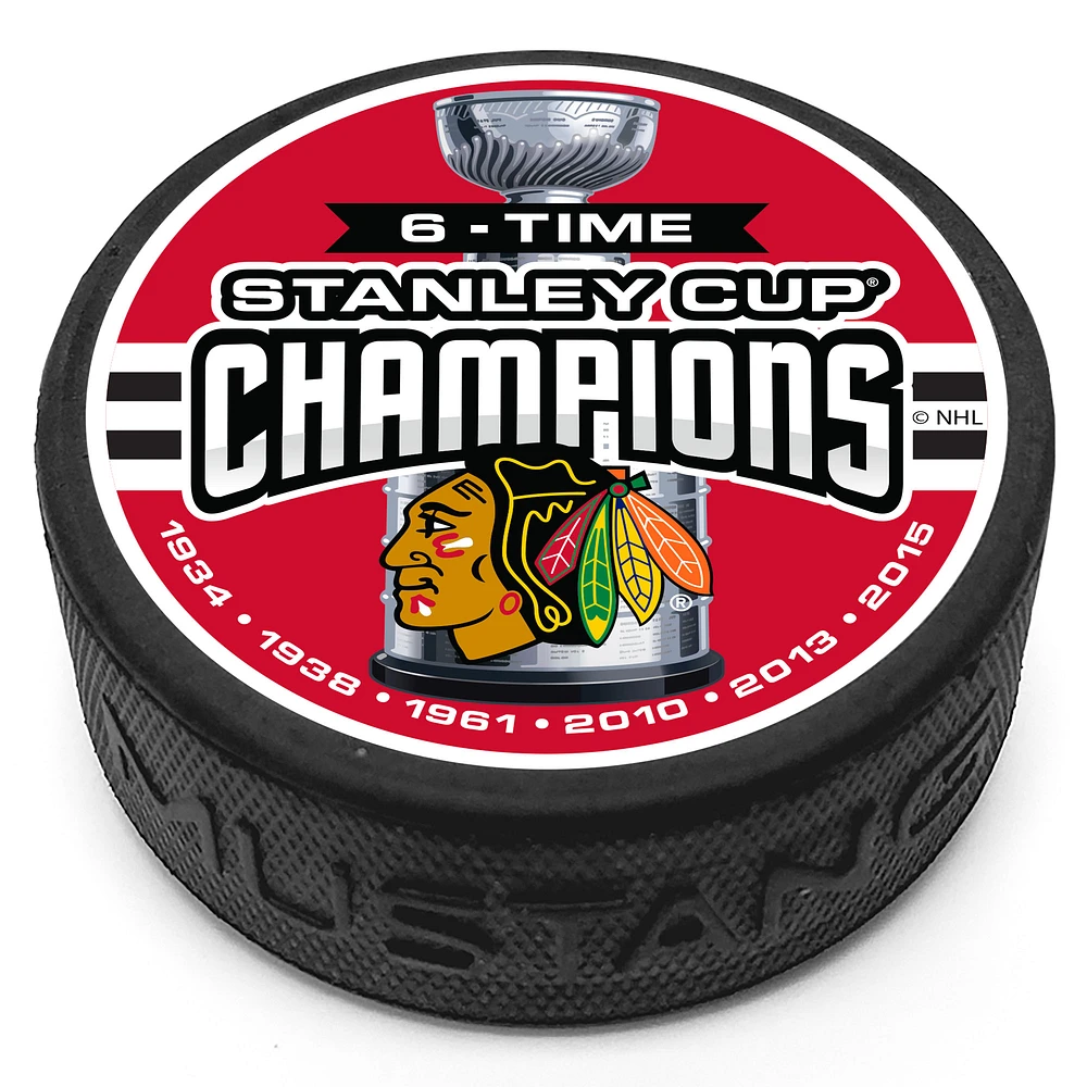 Chicago Blackhawks Six-Time Stanely Cup Champions Puck