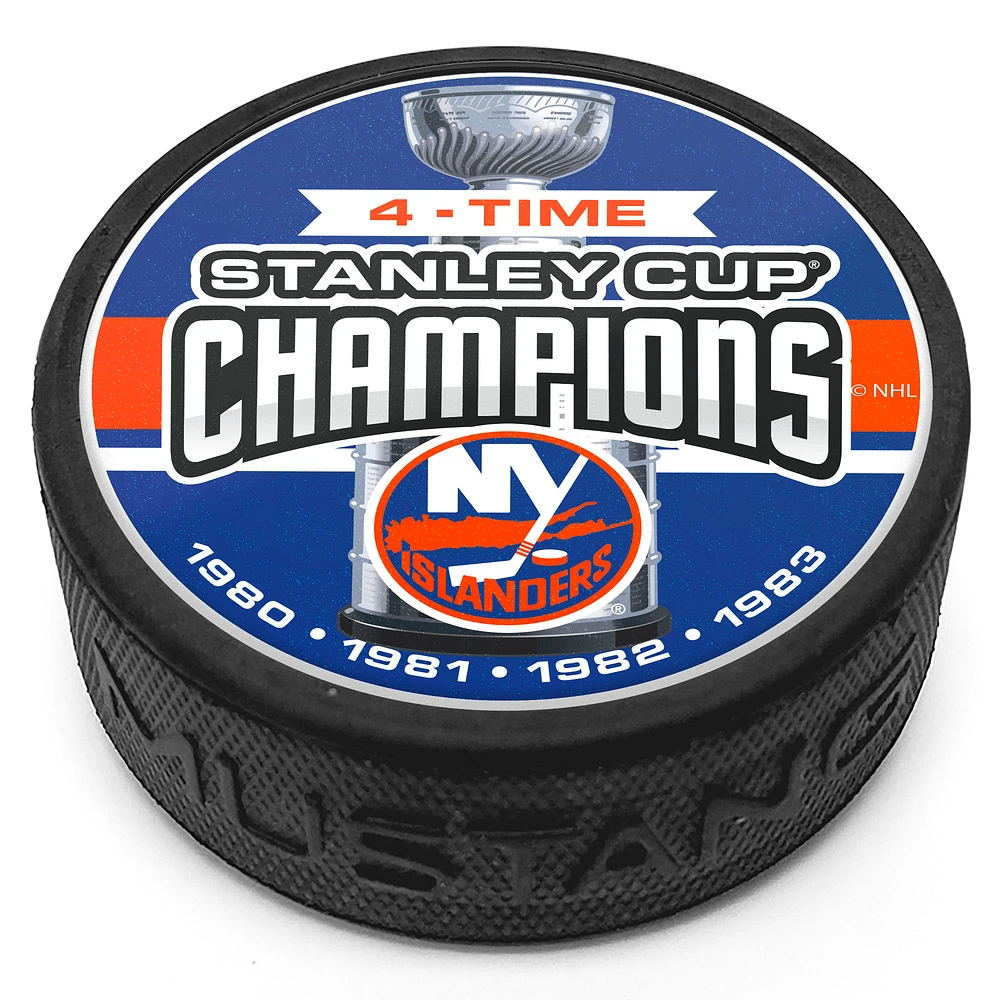 New York Islanders Four-Time Stanely Cup Champions Puck