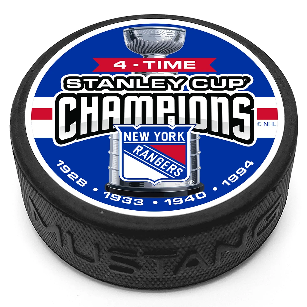 New York Rangers Four-Time Stanely Cup Champions Puck