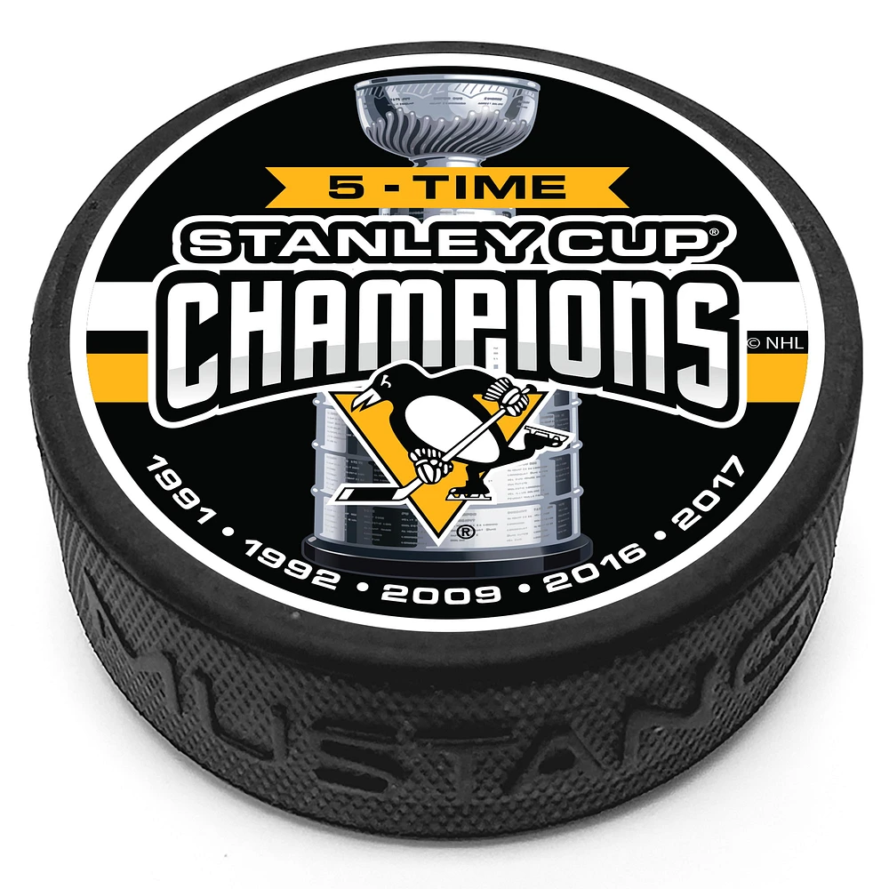 Pittsburgh Penguins Five-Time Stanely Cup Champions Puck