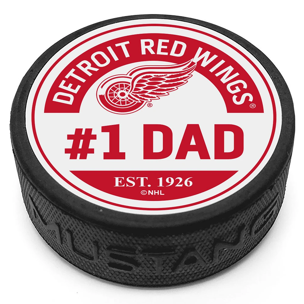 Detroit Red Wings #1 Dad Puck