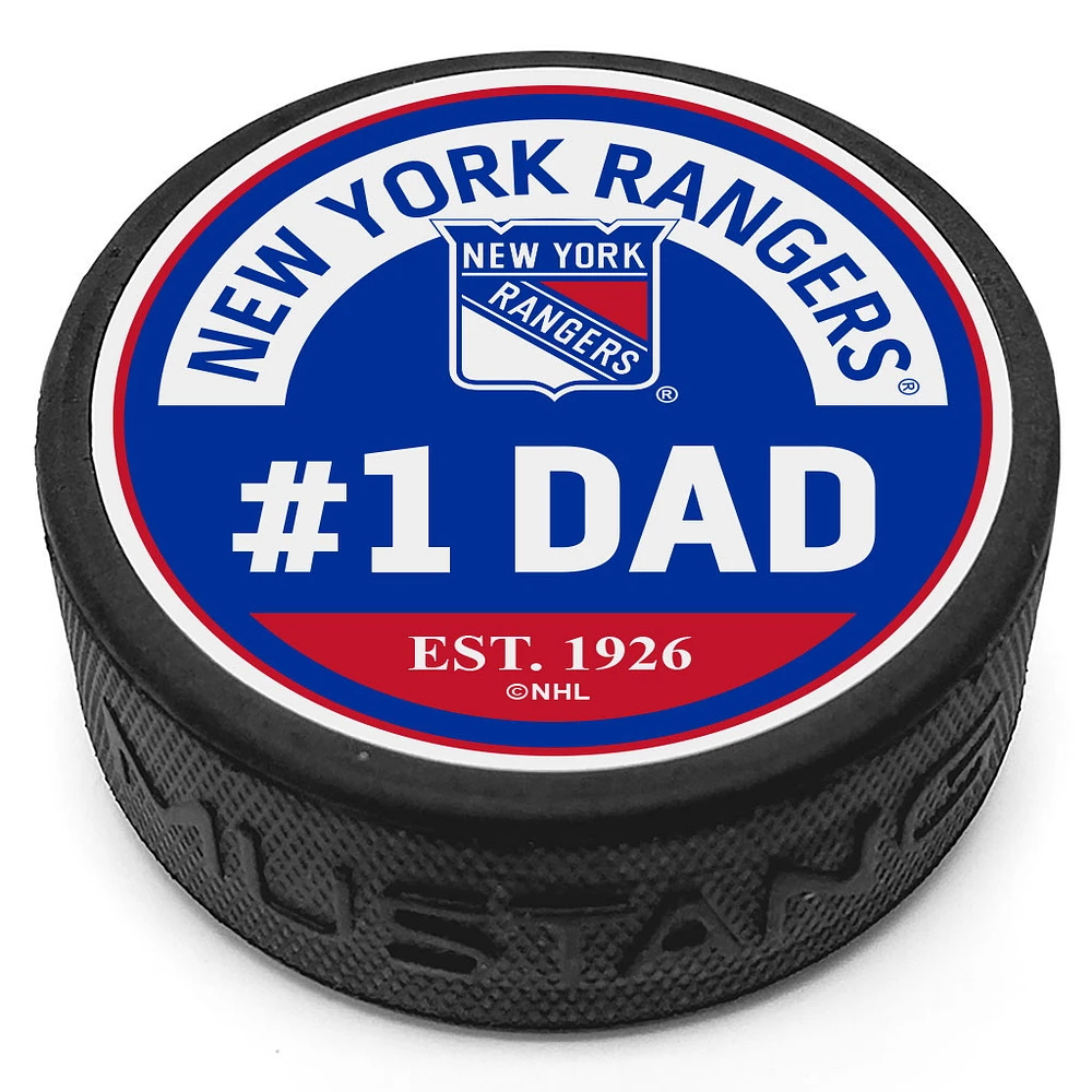 New York Rangers #1 Dad Puck