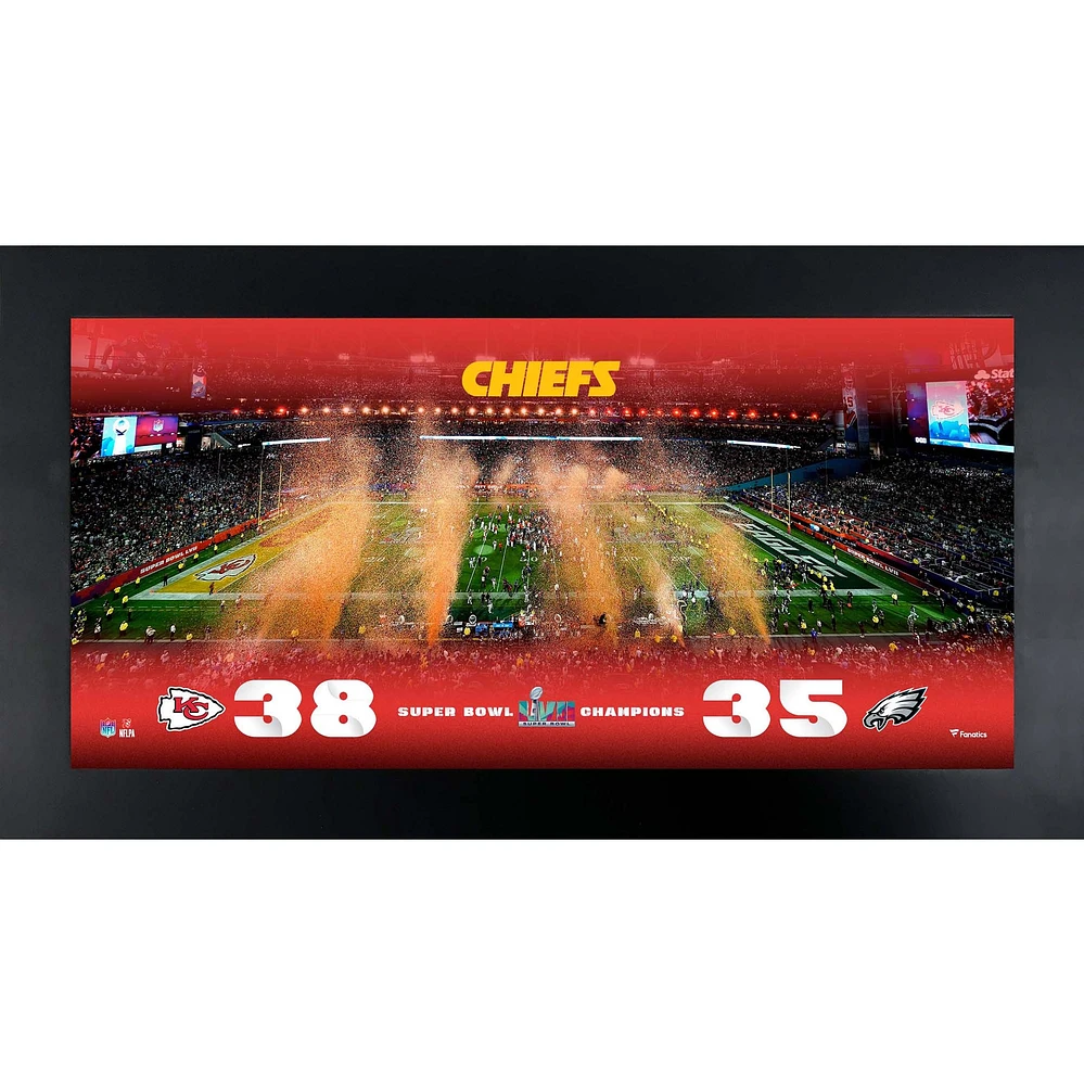 Kansas City Chiefs Framed 6" x 12" Super Bowl LVII Champions Panoramic Photograph