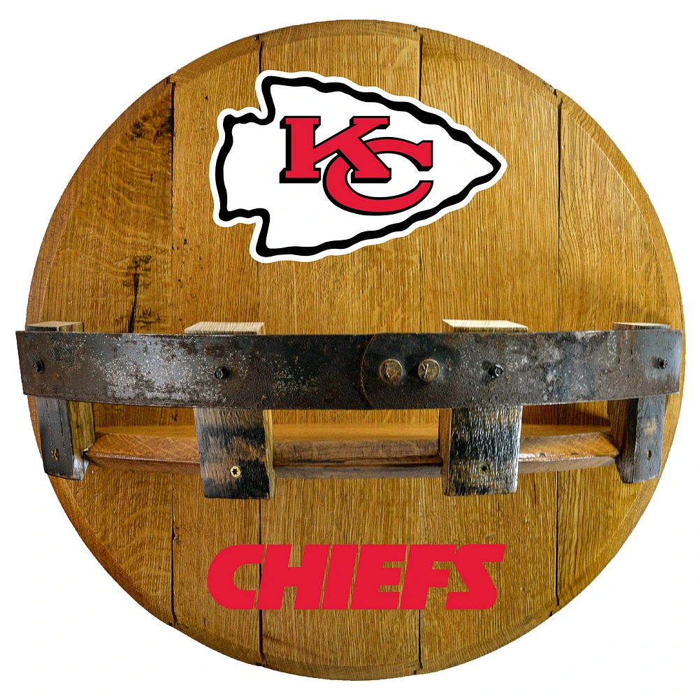 Imperial Kansas City Chiefs 21'' Reclaimed Oak Bar Shelf