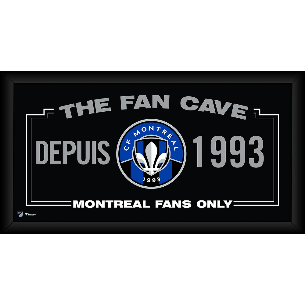 CF Montreal Framed 10" x 20" Fan Cave Collage