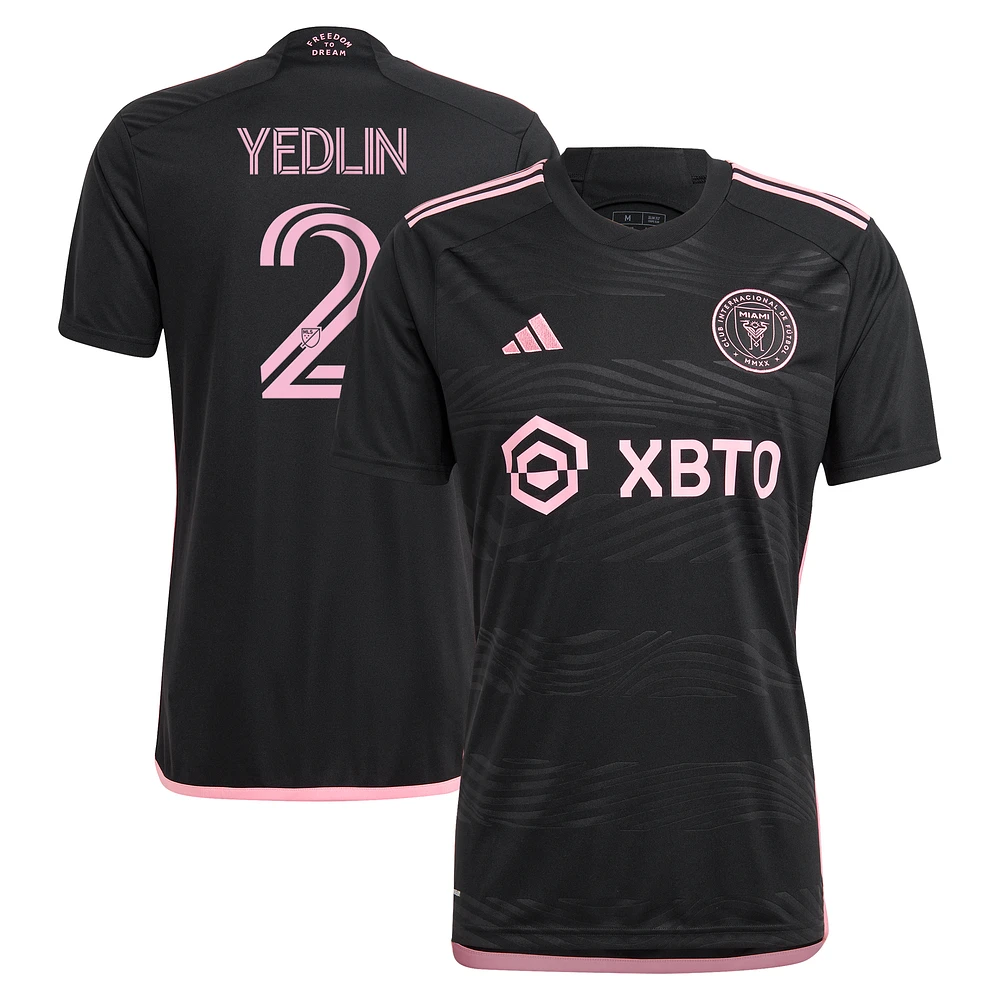 Men's adidas DeAndre Yedlin Black Inter Miami CF 2023 La Noche Replica Player Jersey