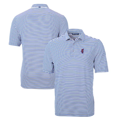 Men's Cutter & Buck Florida Gators Swinging Gator Virtue Eco Pique Stripe Recycled Polo