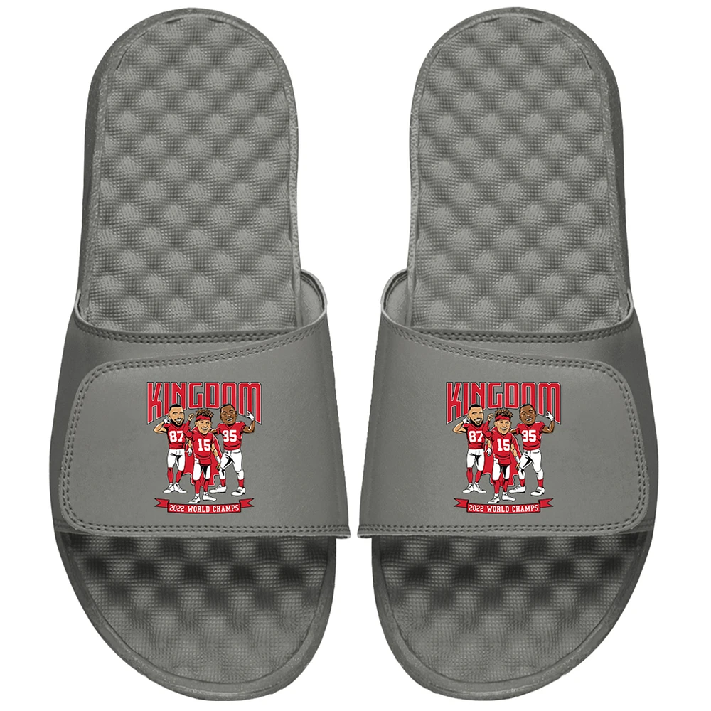 Men's ISlide x BreakingT Gray NFLPA Super Bowl LVII Champions Slide Sandals