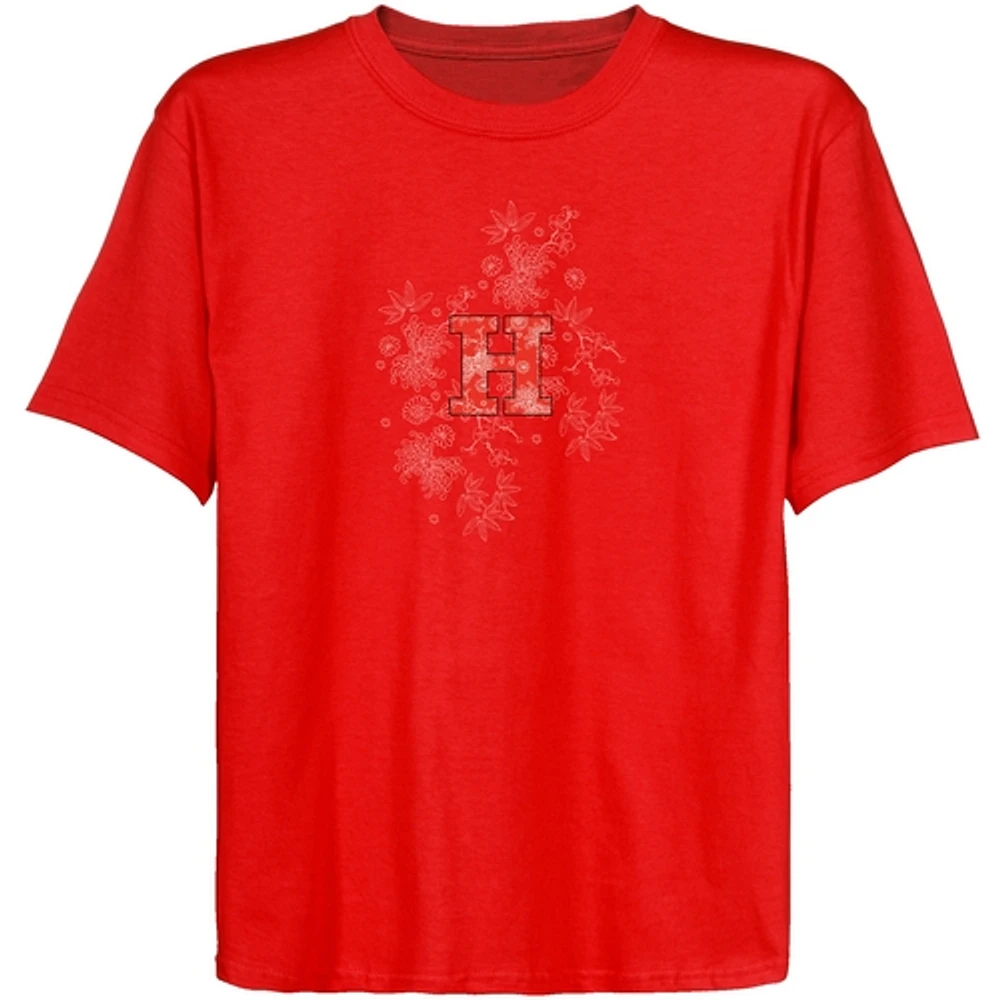 Hartford Hawks Youth Red Cascading Flowers T-shirt