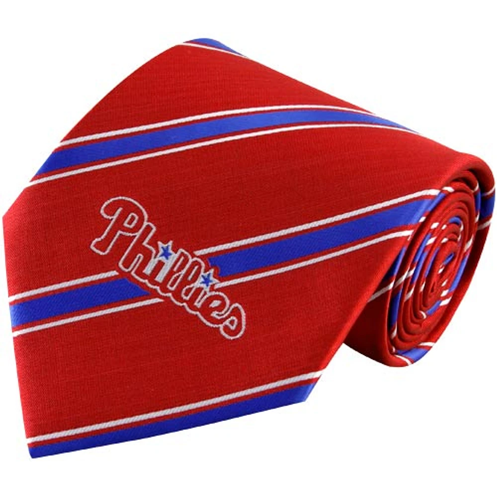 Men's Philadelphia Phillies Woven Poly Striped Tie