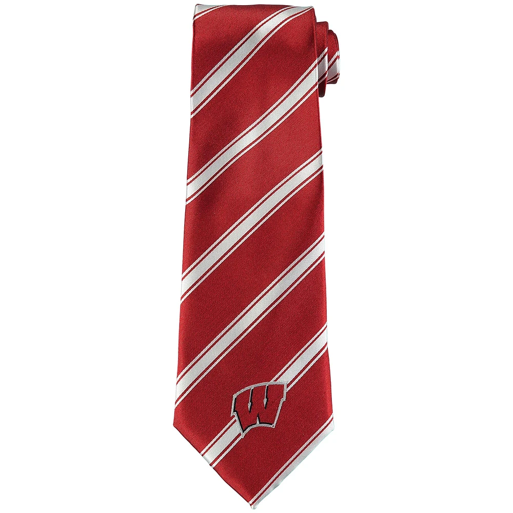 Men's Wisconsin Badgers Woven Poly Tie