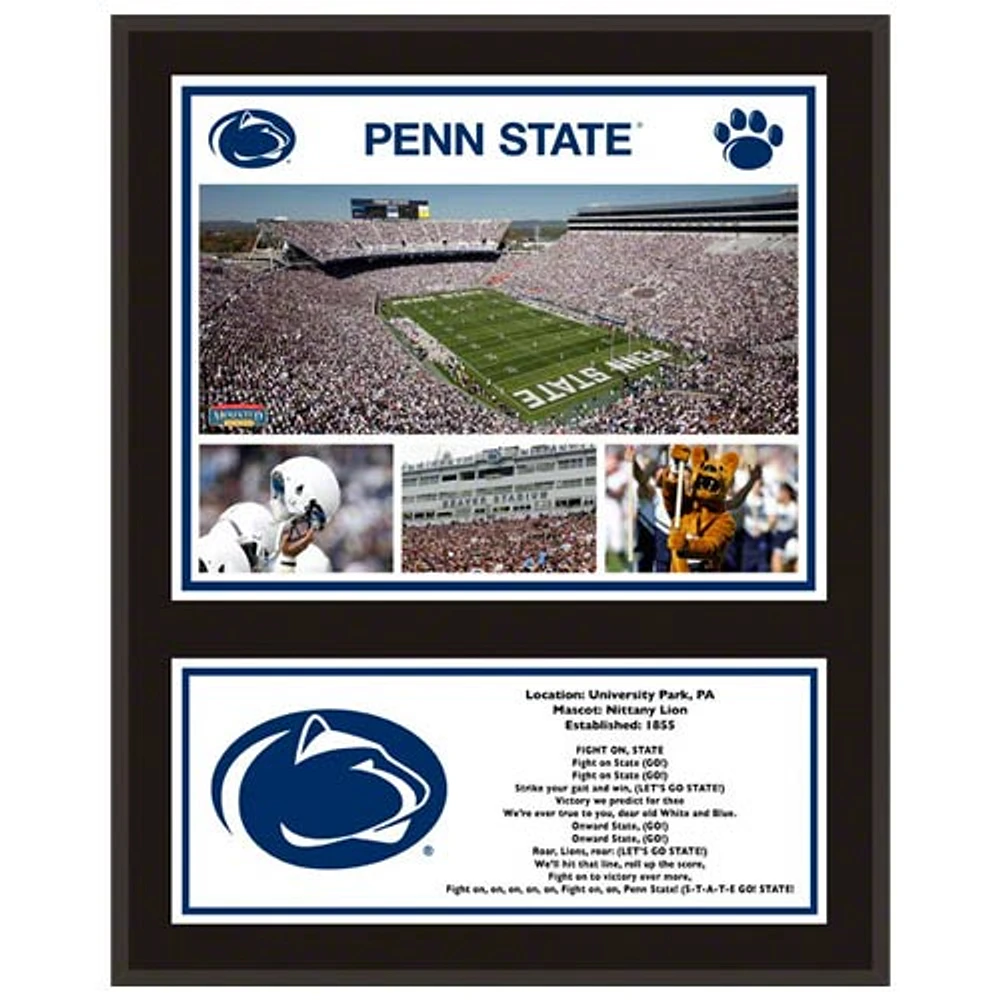 Penn State Nittany Lions 12'' x 15'' Sublimated Team Plaque