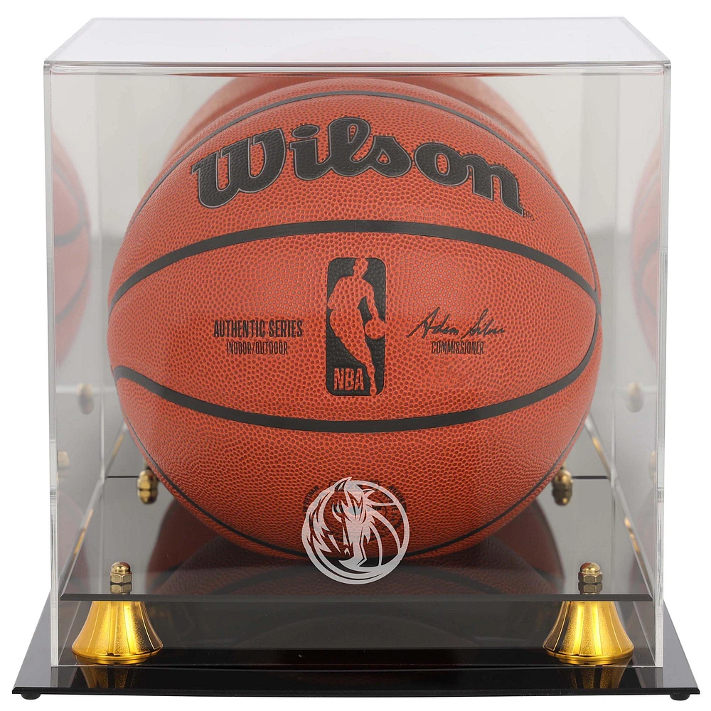 Dallas Mavericks Golden Classic Team Logo Basketball Display Case