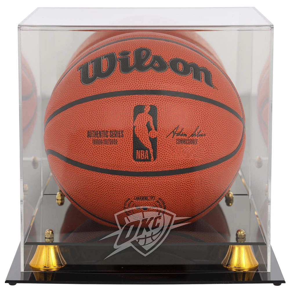 Oklahoma City Thunder Golden Classic Team Logo Basketball Display Case