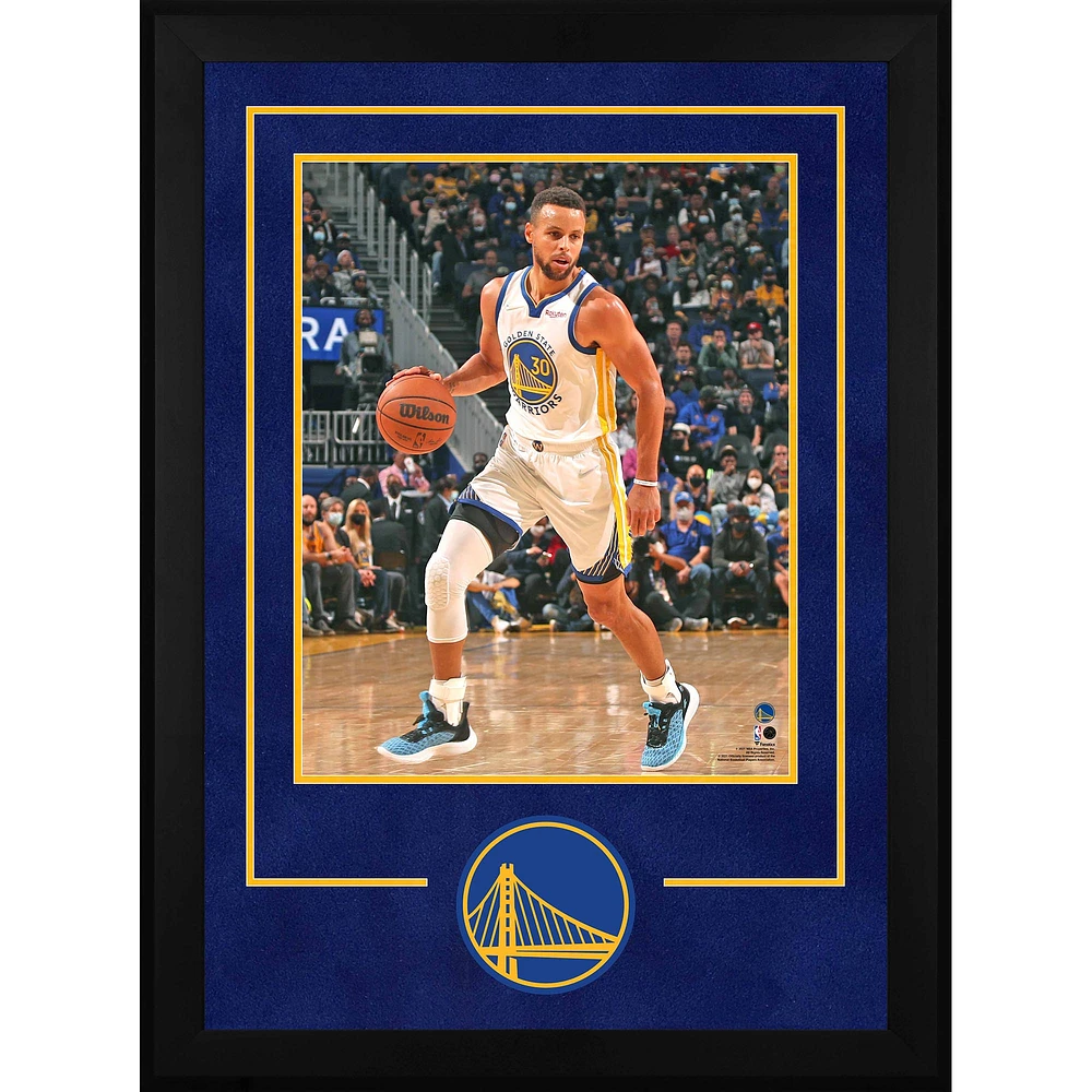 Golden State Warriors 16" x 20" Deluxe Vertical Frame with Team Logo