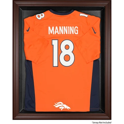 Denver Broncos Brown Framed Logo Jersey Display Case
