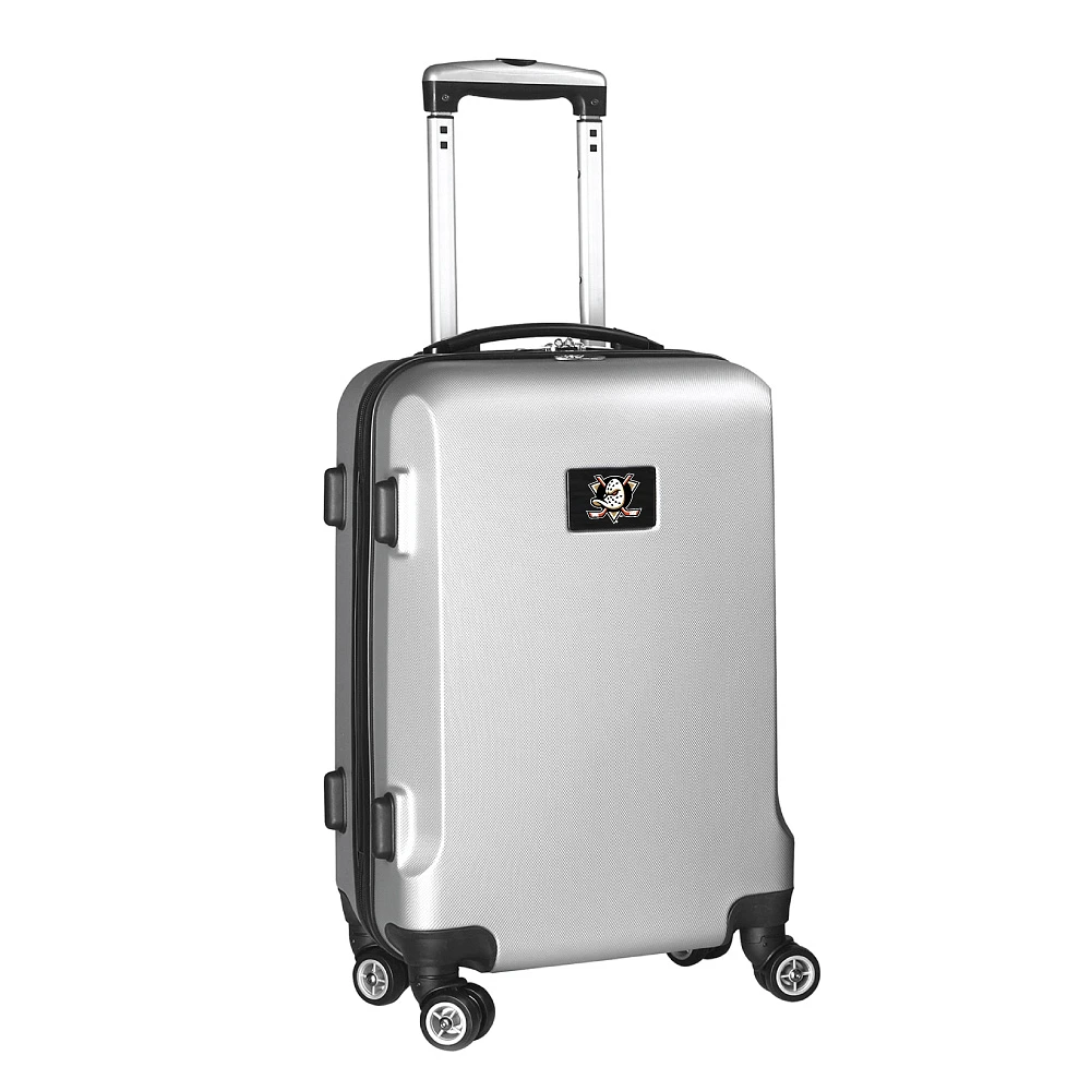 Silver Anaheim Ducks 20" 8-Wheel Hardcase Spinner Carry-On