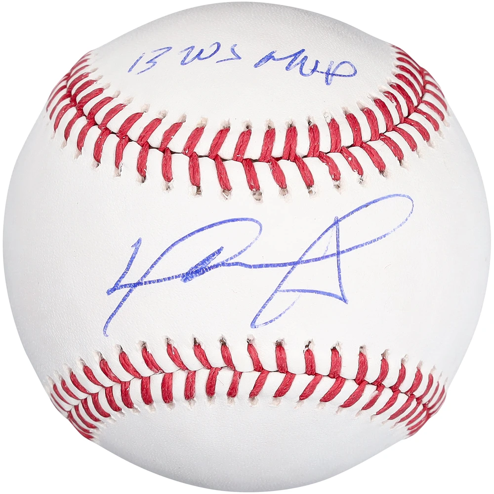 David Ortiz Boston Red Sox Autographed Baseball with "2013 WS MVP!" Inscription