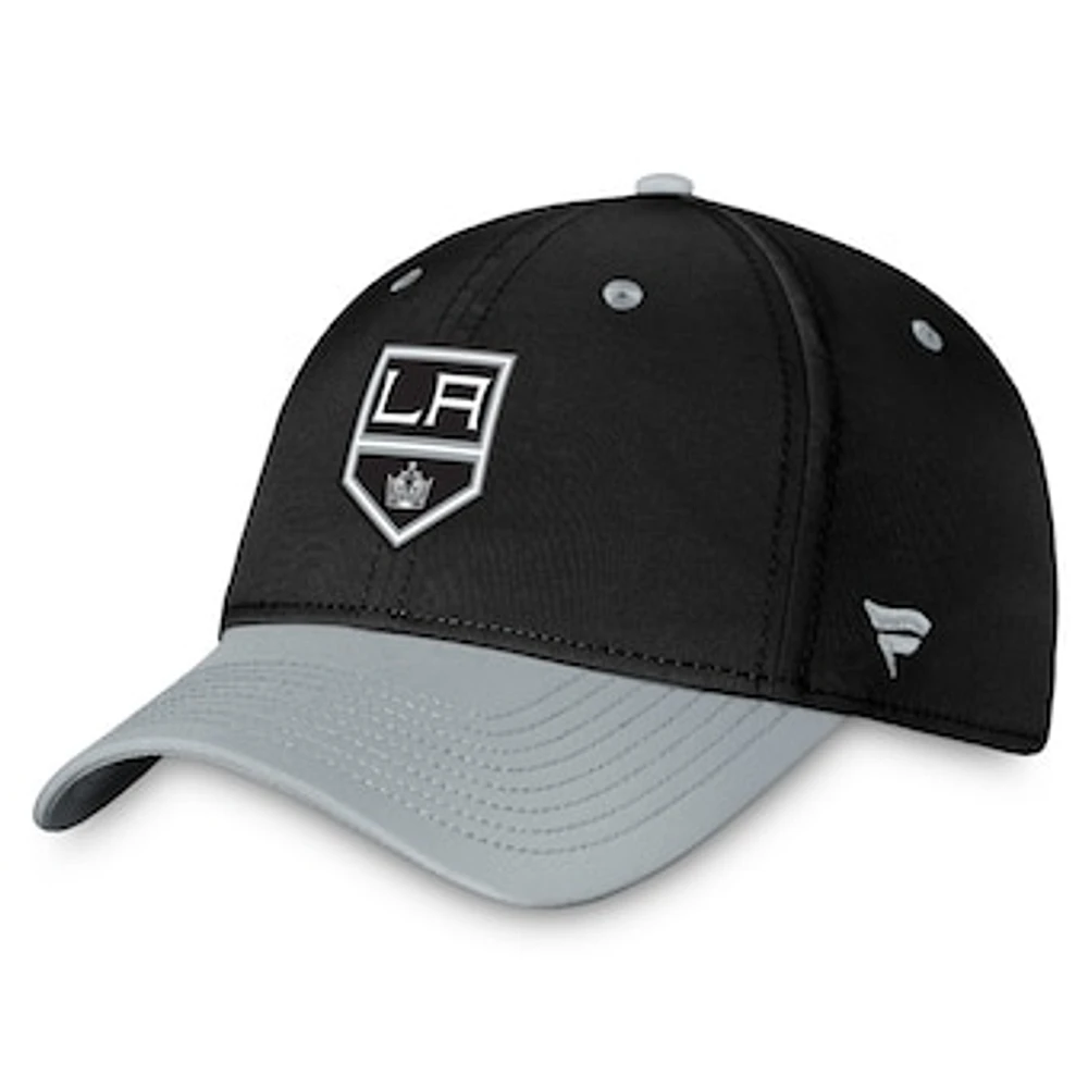 Men's Fanatics Black/Silver Los Angeles Kings Authentic Pro Rink Two-Tone Flex Hat