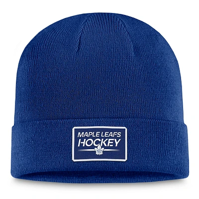 Men's Fanatics Blue Toronto Maple Leafs Authentic Pro Cuffed Knit Hat
